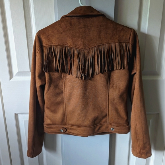 Suede Jacket with fringe - Picture 1 of 3